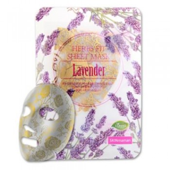Успокаивающая тканевая маска с экстрактом лаванды NO:HJ Skin Maman Herbs Fit Sheet Mask Lavender