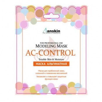 Альгинатная маска акне-контроль для проблемной кожи ANSKIN Modeling Mask AC-Control Trouble Skin & Moisture 25г