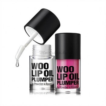 Блеск для губ с эффектом объёма So Natural Woo Lip Oil Plumper - Розовый