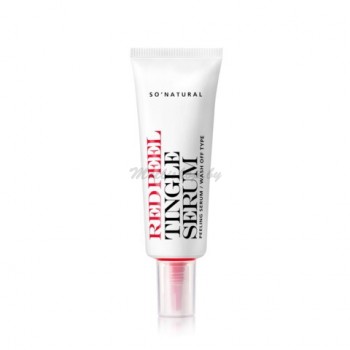 Кислотная сыворотка с тингл-эффектом So Natural Red Peel Tingle Serum 