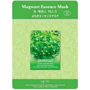 Маска тканевая полынь Mugwort Essence Mask Mijin