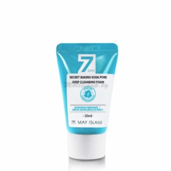 Глубокоочищающая пенка May Island 7 Days Secret Baking Soda Deep Pore Cleansing Foam (30 мл)