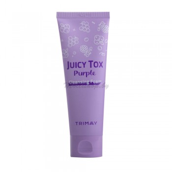 Фруктовая пенка для умывания Purple Cleansing Foam — с экстрактами винограда и мандарина Trimay Juicy Tox
