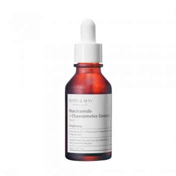 Осветляющая сыворотка с экстрактом айвы Mary&May Niacinamide + Chaenomeles Sinensis Serum