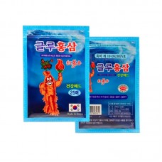 Пластырь Korean Glu Red Ginsen с глюкозамином 25шт