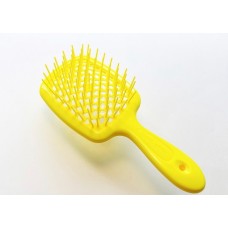 Расческа для волос желтая Janeke Superbrush Giallo Fluorescente