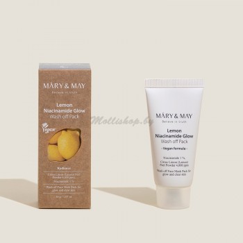 Глиняная маска для сияния кожи Mary&May Lemon Niacinamide Glow Wash Off Pack