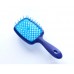 Расческа для волос сине-фиолетовая с голубыми зубчиками Janeke Superbrush 86SP226VIT