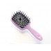 Расчёска для волос светло-розовая с черными зубчиками Janeke Superbrush 