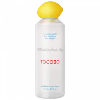 Кислотный тоник-эксфолиант с экстрактом лимона Tocobo AHA BHA Lemon Toner