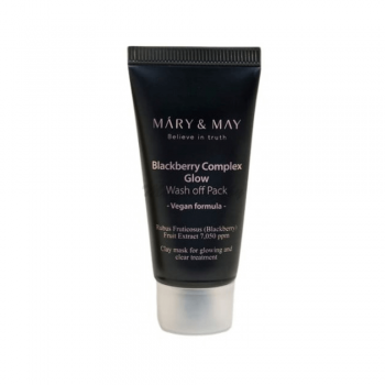 Антиоксидантная глиняная маска с ежевикой Mary&May Blackberry Complex Glow Wash Off Pack