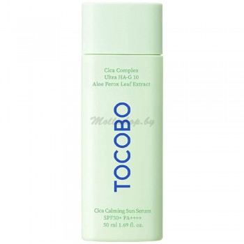 Успокаивающая солнцезащитная сыворотка Tocobo Cica Calming Sun Serum SPF50+ PA++++