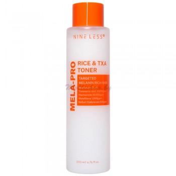 Осветляющий рисовый тонер NINE LESS MELA-PRO Rice & TXA Toner