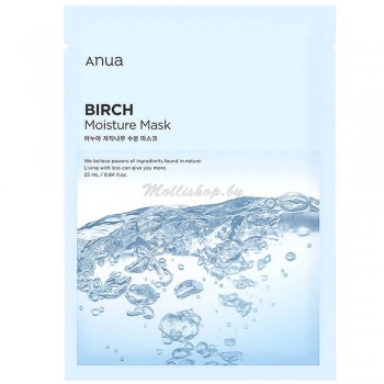 Увлажняющая тканевая маска с берёзовым соком Anua Birch Moisture Mask