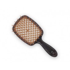 Расчёска для волос коричневая с светло-коричневыми зубчиками Janeke Superbrush
