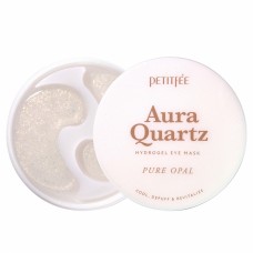 Охлаждающие патчи от морщин и отеков Petitfee Aura Quartz Hydrogel Eye Mask Pure Opal