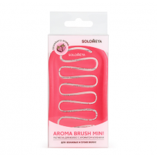 Расческа для сухих и влажных волос с ароматом клубники мини / Aroma Brush for Wet&Dry hair Strawberry mini