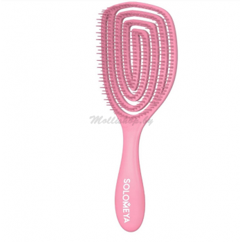 Расческа для сухих и влажных волос с ароматом клубники MZ0011 / Wet Detangler Brush Oval Strawberry