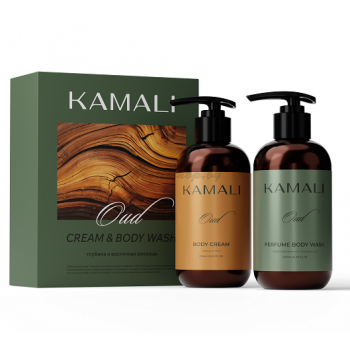 Набор из крема для тела и геля для душа OUD CREAM & BODY WASH KAMALI