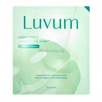 Осветляющая гидрогелевая маска для лица Luvum Green Citrus Vitamin C Gel Mask Plus
