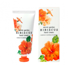 Крем для рук с гибискусом Jigott Secret Garden Hibiscus Hand Cream, 100 ml