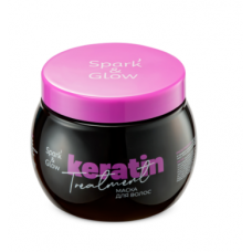 Маска для волос с эффектом кератина - Hair mask with keratin effect Spark&Glow 500мл