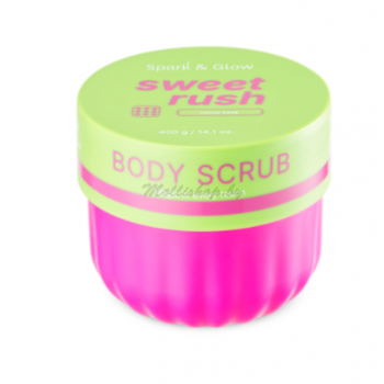 Скраб для тела с ароматом экзотических фруктов - Body scrub velvet haze scent Spark&Glow 400г