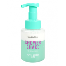 Гель-шейк для душа с ароматом папайи и персика - Shower shake papaya&peach skins Spark&Glow 300мл