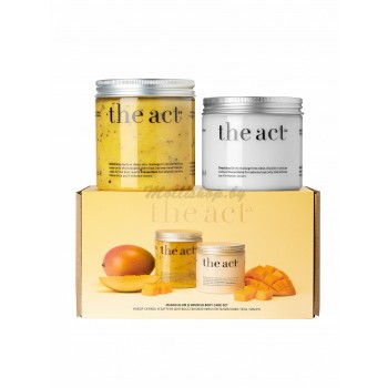 Набор скраба и баттера для восстановления и питания кожи тела / манго The Act