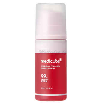 Пузырьковая сыворотка с ПДРН и коллагеном PDRN Pink Collagen Bubble Serum Medicube 95 мл