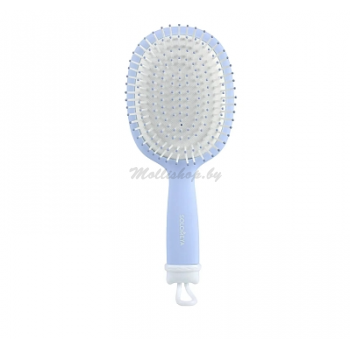 Расческа массажная для волос с отверстиями для джиббитсов, голубая / Croks Massage Hair Brush Blue