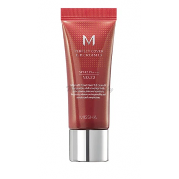 ББ крем с максимальной кроющей способностью M Perfect Cover BB Cream EX SPF42PA+++ тон No.22 Cool Sand 20 мл