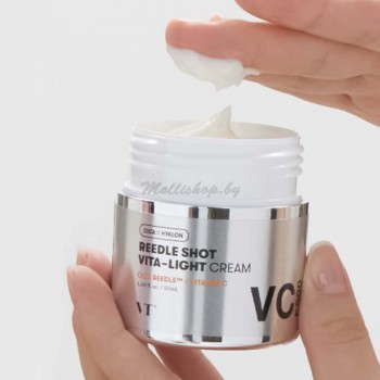Осветляющий крем с микроиглами и витамином C VT Cosmetics Reedle Shot Vita-light Cream Осветляющий крем с микроиглами и витамином C VT Cosmetics Reedle Shot Vita-light Cream