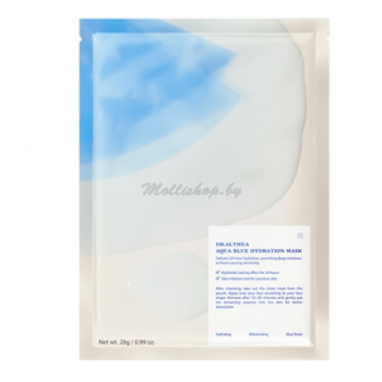 Увлажняющая тканевая маска с азуленом и агавой - Dr. Althea Aqua Blue Hydration Mask, 28 g