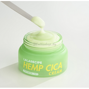 Успокаивающий гель-крем с комплексом Cica и экстрактом семян конопли |50 ml| Lalarecipe Hemp Cica Cream