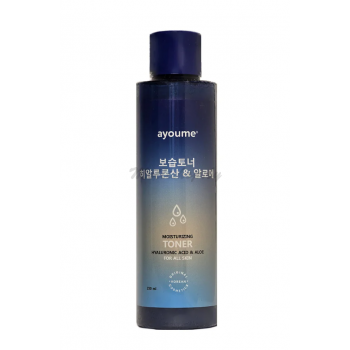 Тонер для лица увлажняющий с алое и гиалуроновой кислотой |250 ml| AYOUME Moisturizing TONER — Hyaluronic Acid & Aloe