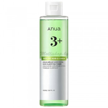 Тоник с 3% азелаиновой кислоты и центеллой Anua Azelaic Acid 3 Cica Skin Clarifying Toner