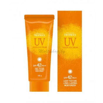 Крем солнцезащитный для лица и тела PREMIUM UV SUNBLOCK CREAM SPF42 PA++ 100г, DEOPROCE