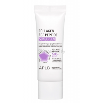 Солнцезащитный крем с коллагеном и пептидом SPF50 Collagen EGF Peptide Sunscreen APLB 40 мл
