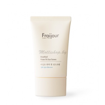 Лёгкий солнцезащитный крем для лица с SPF 50+ PA++++ Heartleaf Water Fit Sun Screen Fraijour 50 мл Лёгкий солнцезащитный крем для лица с SPF 50+ PA++++ Heartleaf Water Fit Sun Screen Fraijour 50 мл