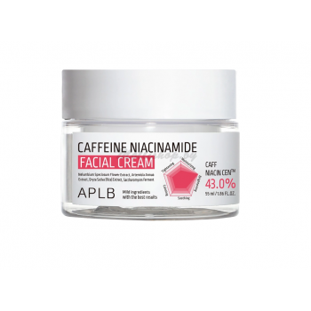 Крем с кофеином и ниацинамидом от отёков и усталости APLB Caffeine Niacinamide Facial Cream 55 мл Крем с кофеином и ниацинамидом от отёков и усталости APLB Caffeine Niacinamide Facial Cream 55 мл