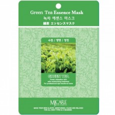 Маска тканевая зеленый чай Green Tea Essence Mask Mijin 